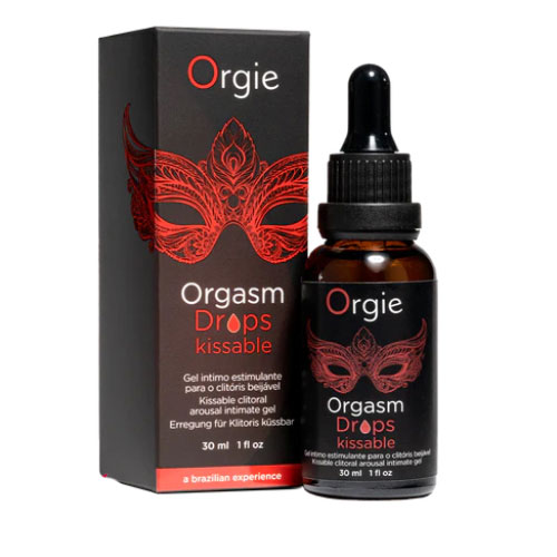 Gel tăng khoái cảm nếm được Orgie orgasm drops kissable cho Oral sex