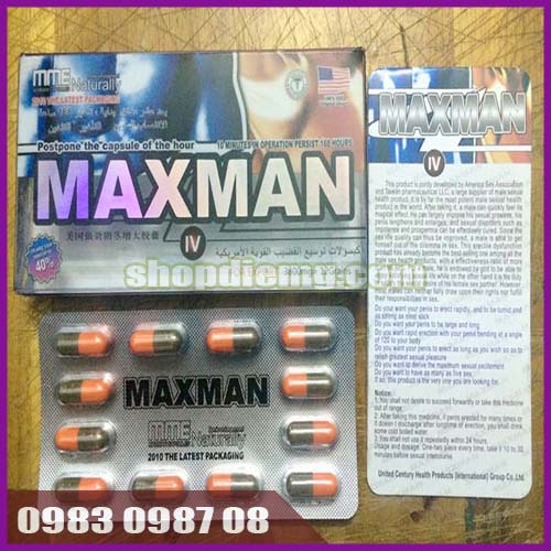 Thuốc tăng cường sinh lý nam maxman 3800mg