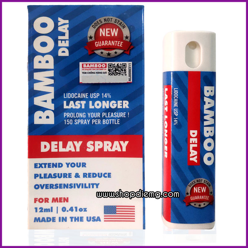 Bamboo Delay Spray USA 12ml trị xuất tính sớm tốt nhất cho nam