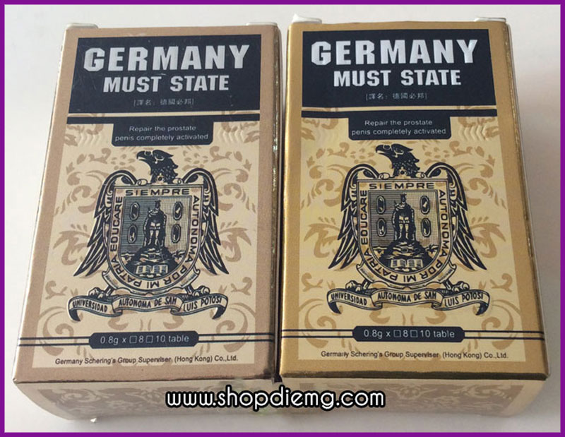 Germany Must State - thuốc tăng cường sinh lực cho nam giới nhập khẩu Đức